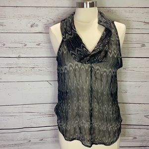 Cowl neck sheer tank Converse